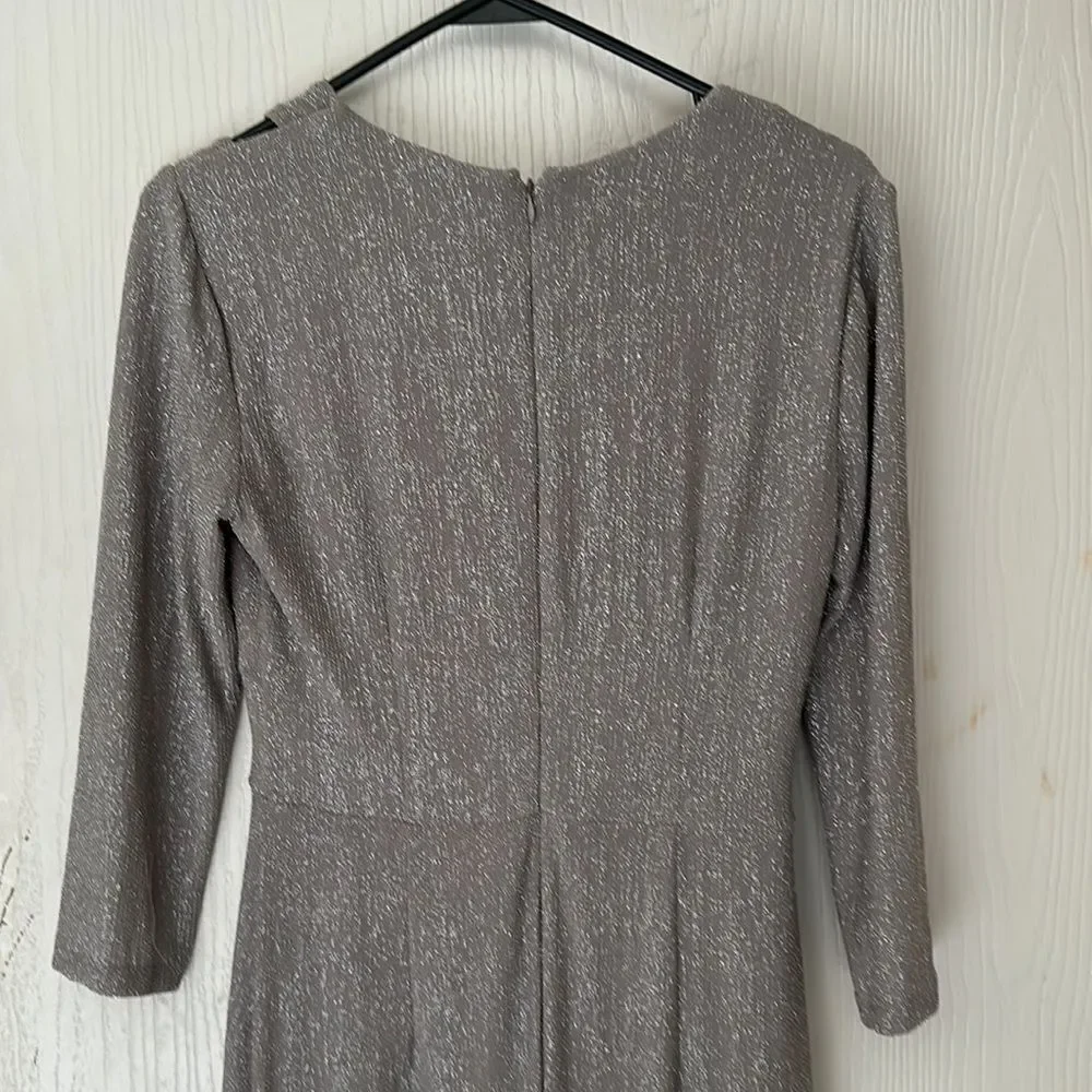 EUC Silver Glitter Mother of the Bride Dress. Bridal. - Picture 5 of 6